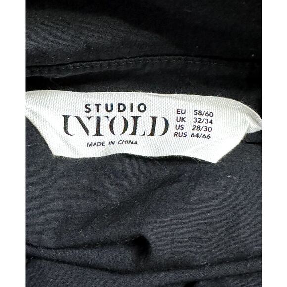 STUDIO UNTOLD WOMEN BLACK Oversized Collared Shirt Dress SIZE 28/30 4XL-5XL - Picture 5 of 15